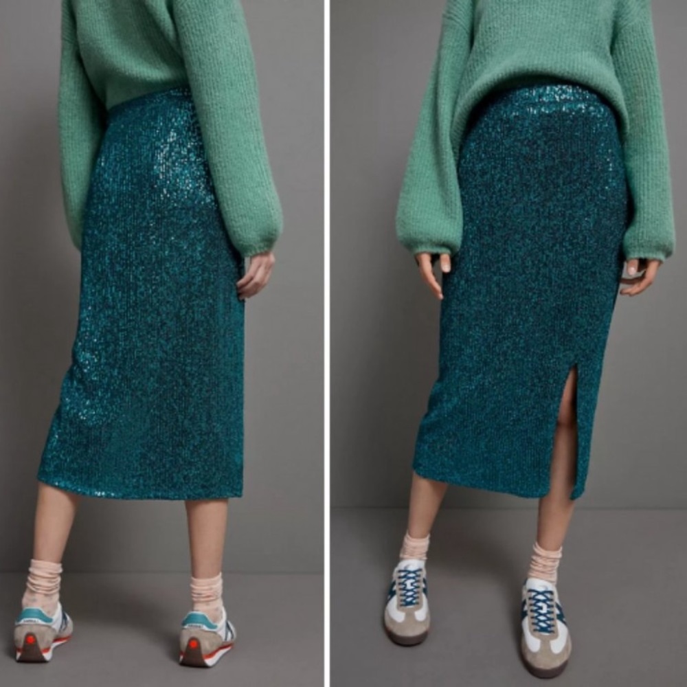 Anthropologie Maeve Alicia sequin skirt new with tags size small - Picture 2 of 5